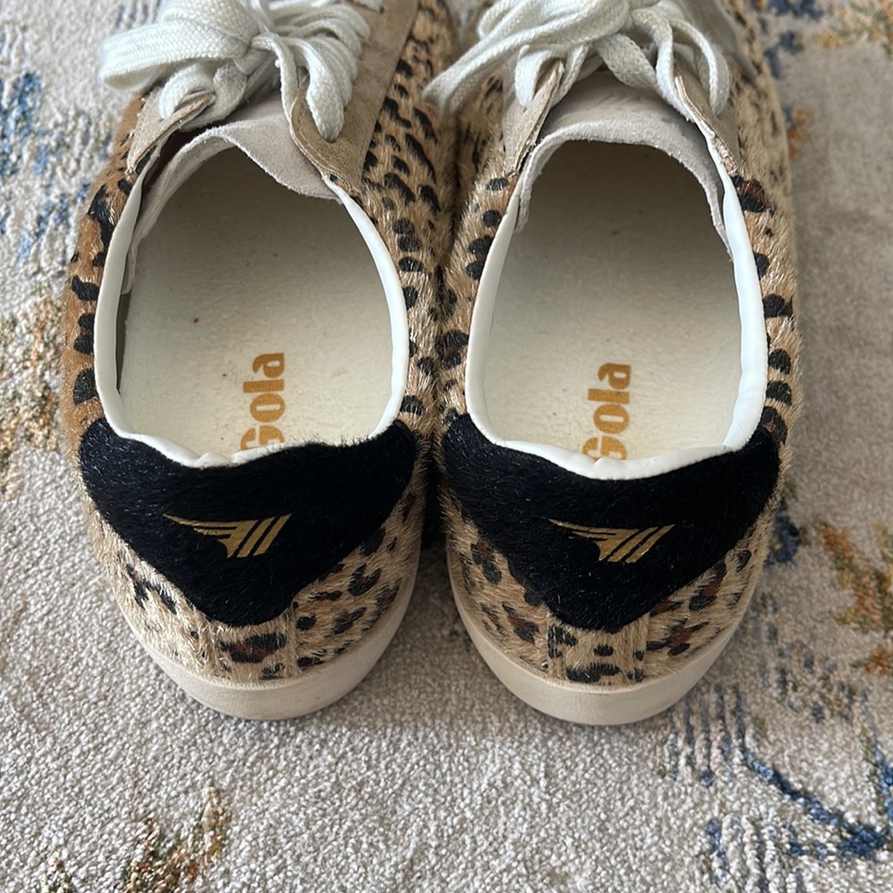 Gola Nova Oasis Leopard Sneakers Size 8 - Picture 5 of 7